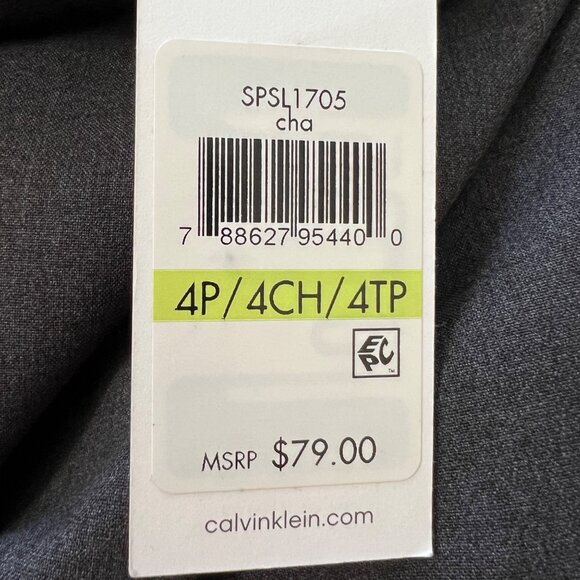 Calvin Klein Womens Gray Petite Pencil Skirt Career Suit Separates size 4P - Picture 13 of 14